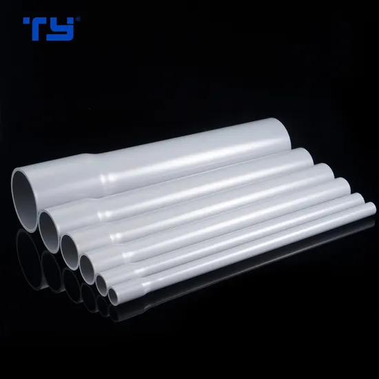UL 1/2′′-8 Inch PVC Rigid Sch 40 Sch80 Electrical Conduit PVC Pipe UL651 CSA Electrical Tube