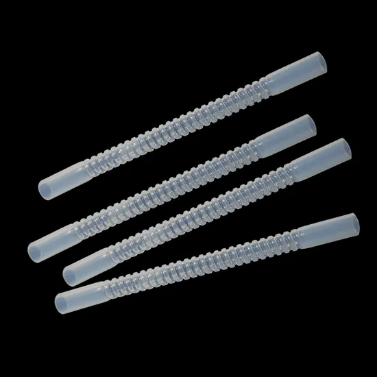 Clear Fuel Corrugated Convoluted PTFE Hose