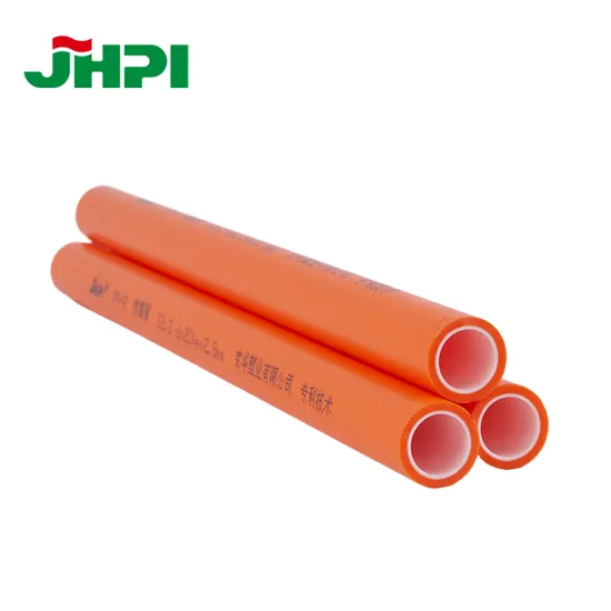 Orange Pn16/Pn20/Pn25 Plastic Pipe Household Hot and Cold Water Pipe PPR Pipe