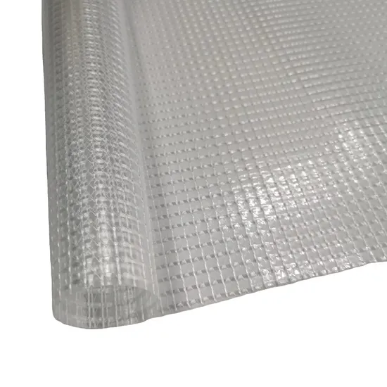 Waterproof Polyester PVC Tarpaulin Clear Transparent Mesh