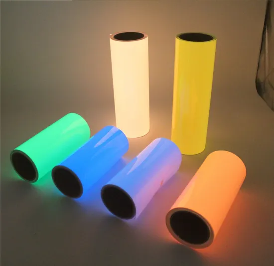 Colorful Pet Photoluminescent Film Glowing in The Dark with Reach