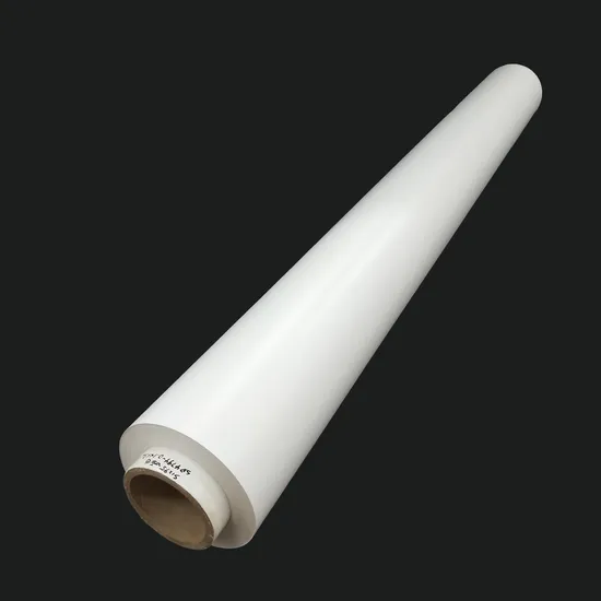 Matte White PVC Label Film Roll Vinyl Soft and Flexible Film for Qr Code Logo Printing Application