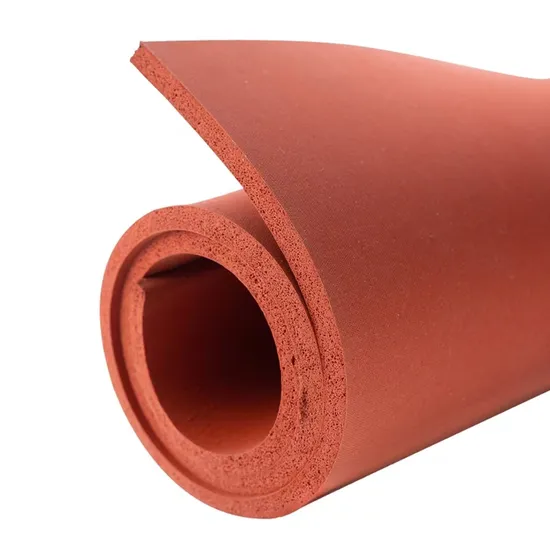 Heat-Resistant Rubber Sponge Sheet Red High Temperature Resistant Silicone Foam Sheet
