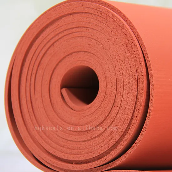 Heat Resistance Silicone Sponge Sheet Silicone Rubber Foam Sheet Red Pad/Mat