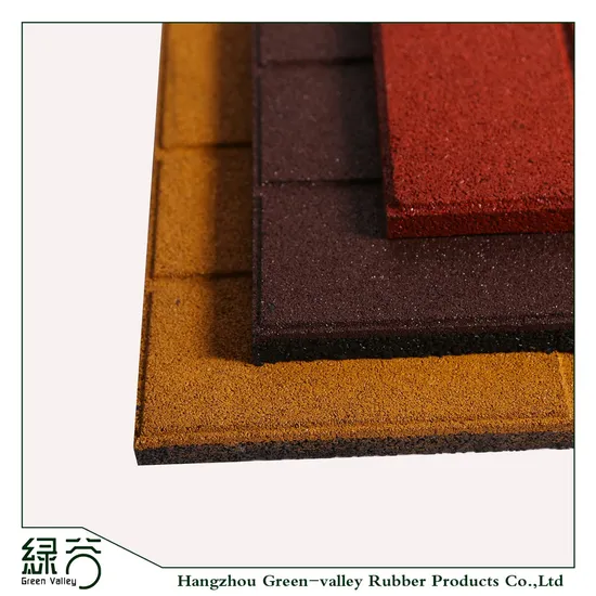 Hot Selling Rubber Recycled Rubber Flooring Tiles Patio Pavers for Garden/Walkway/Courtyard/Balcony with En1177 Certificate