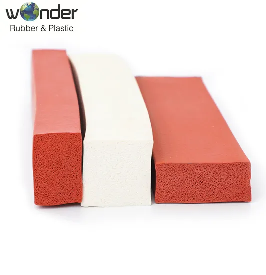 Silicone Foam Rectangle Gasket, Silicone Rubber Sponge Seal Strip