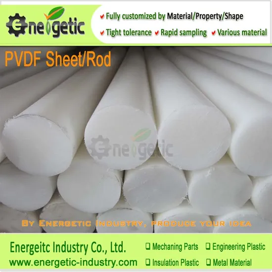 Extruded German Quality Diameter 3.0mm-100mm Polyvinylidene Fluoride PVDF Rod