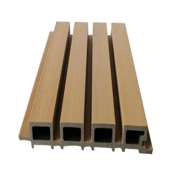 Interior Fireproof Decorative Sheet WPC Fluted Wall Covering Material Panel