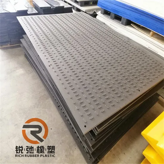 Construction Vehicle Muddy Road Access Anti Slip Plastic Ground Protection Mats