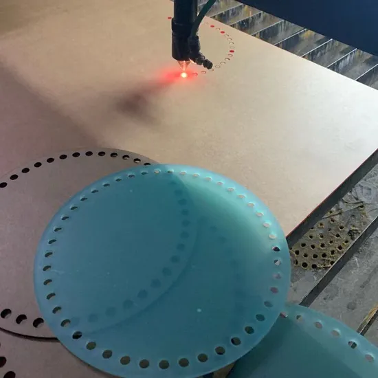 Transparent Round Acrylic Sheet Laser Cutting Engraving Diamond Polishing 1-200mm Thick