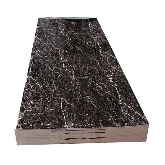 High Glossy UV Caoted PVC Marble Plastic Board for Decoration