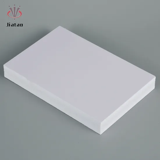 Jiiataowhite PVC Foam Board 1220*2440mm Customized Thickness 3-30mm Waterproof for Ceiling