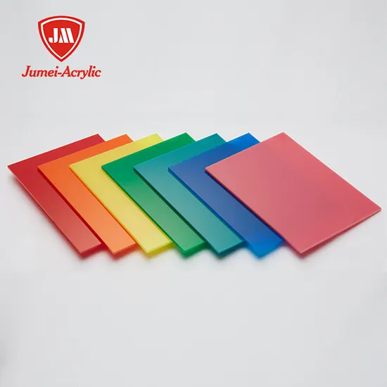 Jumei Factory Wholesale 4X8FT 1220mm*2440mm 3mm 5mm 8mm PMMA Plastic Colored Glossy Cast Acrylic Sheet, Acrylic Sheet for Advertising Shop Sign