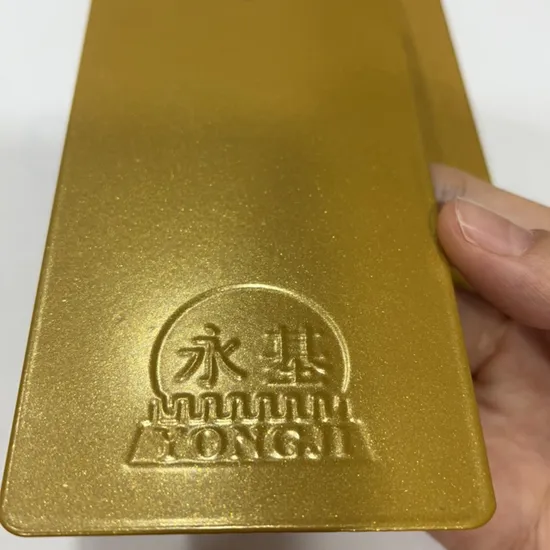 Manufacturer Metallic Finished Gold Color Electrostatic Powder Coating Powder Paint