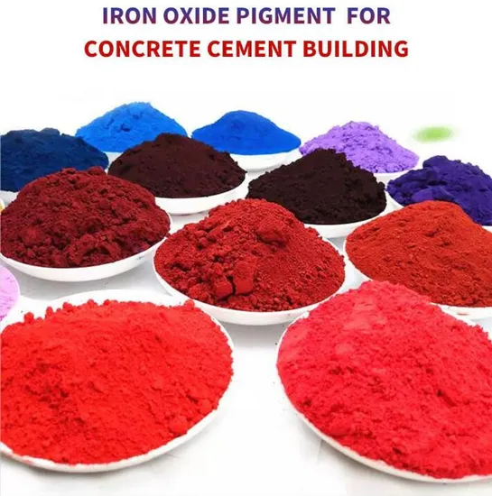 Colorful Synthetic Iron Oxide Red Yellow Black Pigment for Concrete Paving