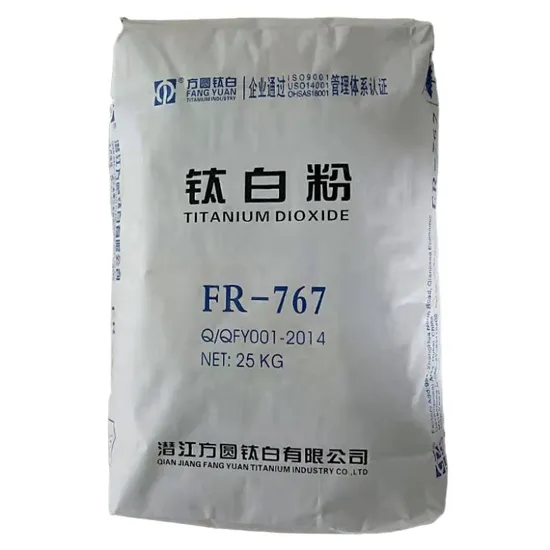 Rutile Titanium Dioxide Fr-767 Widely Used in Coating, Paint, Plastic, Rubber, Rapermaking, Ink, Decoration Materials