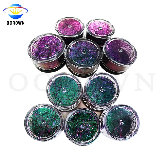 Chameleon Flakes Colors Shifting Chameleon Pearlescent Pigment Eyeshadow Cosmetic Grade Pigment