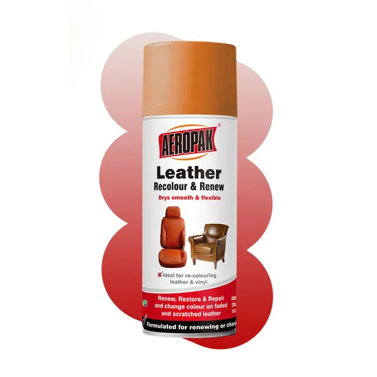 AEROPAK Aerosol 400ml Strong Effect Leather Recolor & Renew Spray Paint for Leather