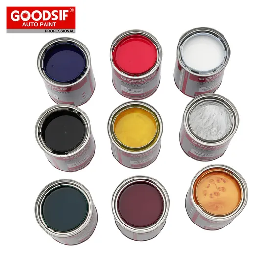 Auto Paint Product 1K Silver Metallic Color Basecoat High Quality Car Paint Supplier with Automotive Paint Clear Coat