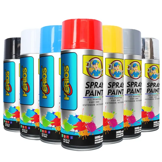 400ml OEM Wholesaler Graffiti High Gloss Multi-Purpose Color Acrylic Aerosol Spray Paint