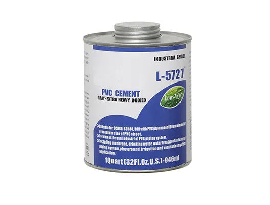 PVC Cement/Glue L-5727 for Sch80, Sch40, DIN with PVC Pipe Under 750mm with NSF