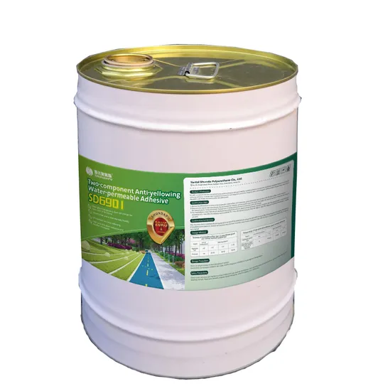 Solvent-Free Two Component Polyurethane Adhesive to Reinforce Gravels