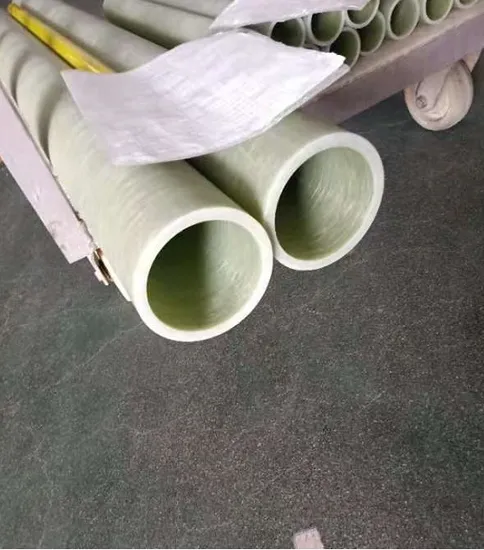 120mm Diameter Filament Wound Fiberglass Tube Yellow Green FRP Pipe