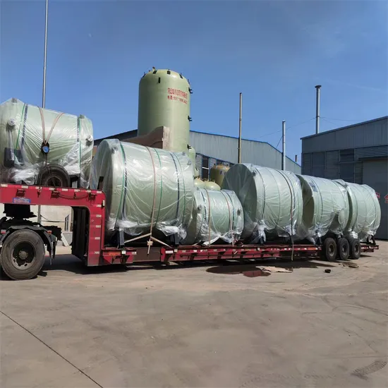 FRP GRP Tank Fiberglass Wear Resistant FRP GRP Round Container GRP FRP Container Chemical Industry FRP GRP Tank
