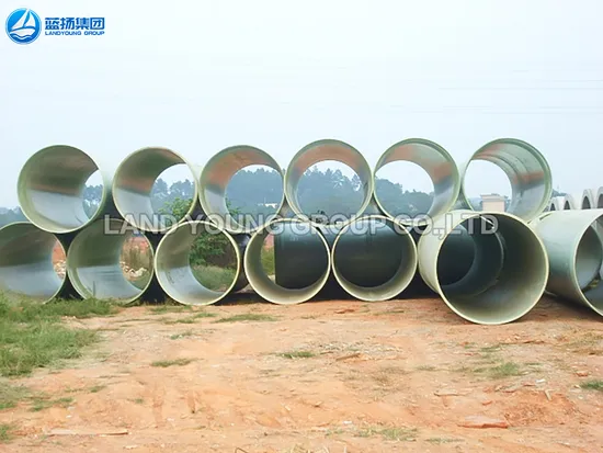 Continuous Filament Winding Process GRP Pipe FRP Storm Water/Agriculture Irrigation Pipe