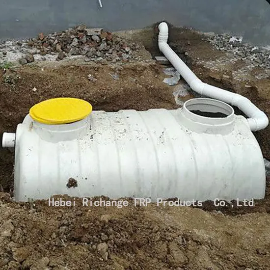 Household Grey Water Treatment Underground Fiberglass FRP Septic Tank