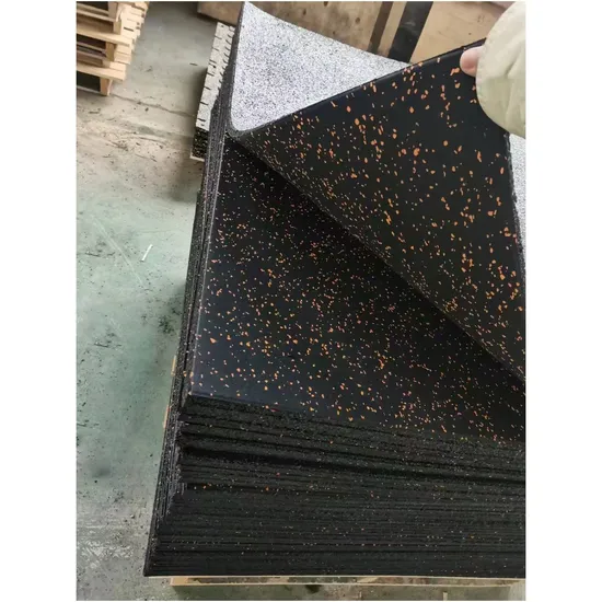 Non-Slip Rubber Surface Shock Absorbing Floor Mat for Gym Flooring