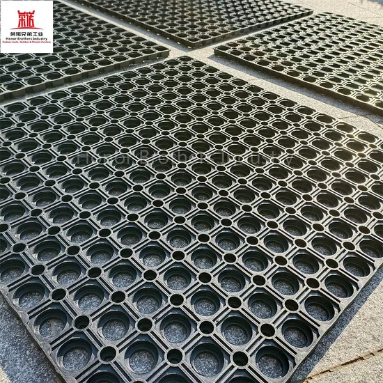 Wholesale Durable Porous Flooring, Non-Slip Interlocking Rubber Kitchen Floor Mat with Drainage Holes
