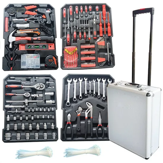 616 in 1 Universal Box Professional Car Combo Cabinet with Hand China Socket Repare Wrench Hand Tool Set