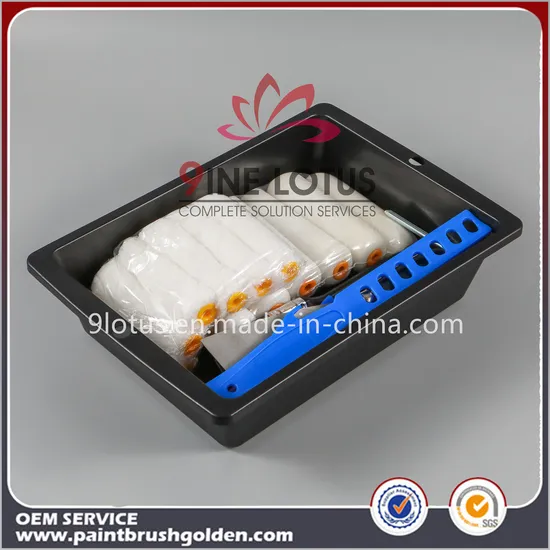 Best Popular Working Convenient Paint Roller with Cover Tray Set