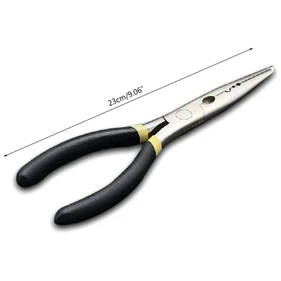 Fishing Plier with Double Color Plastic Handle CRV 9" High Quality