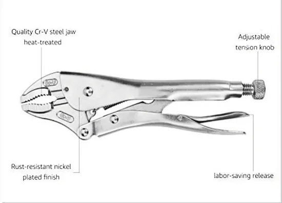 Locking Plier 9" Long Nose