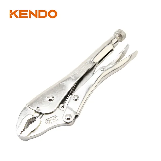 Hyper Tough Cr-V Curved Jaws Locking Pliers 250mm / 10" with Adjustment Screw and Release Lever
