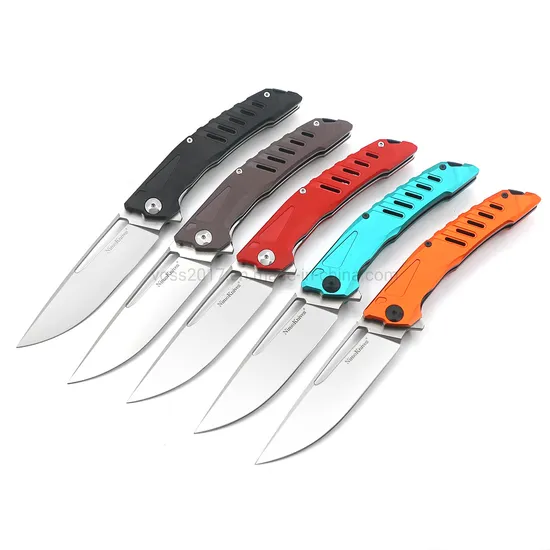 9.25 "Nimo Knives R7 D2 Steel Satin Blade Aluminum/G10 Handle Floding Knife