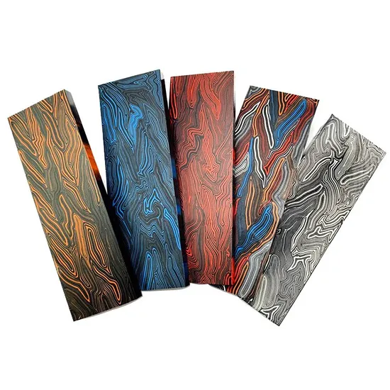 Factory Supply Wooden Resin Aluminum Carbon Fiber Titanium G10 Knife Handle Scale Material