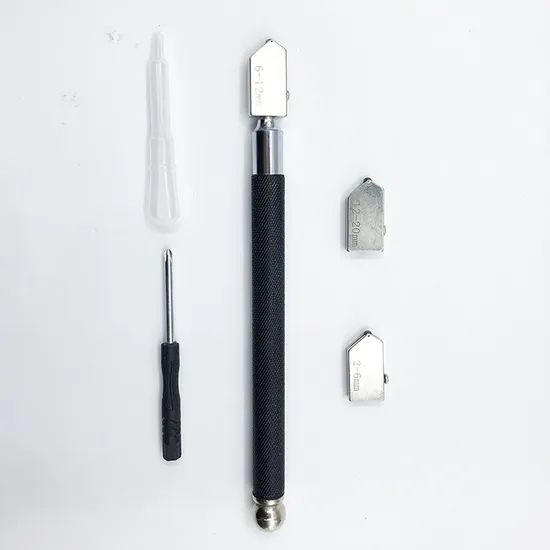 Upgrade Cutter Tool Pencil Style Oil Feed Carbide Tip Glass Cutters for Glass Cutting Tiles Mirror Mosaic