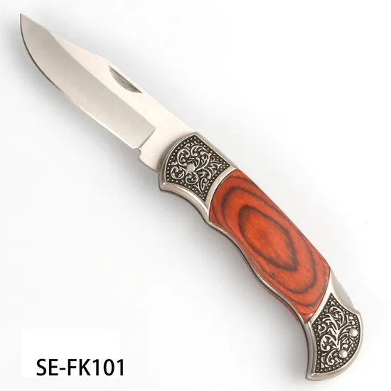 420/440c/9cr18MOV/D2 Steel Blade Folding Knife with Pocket Clip (SE-FK101)