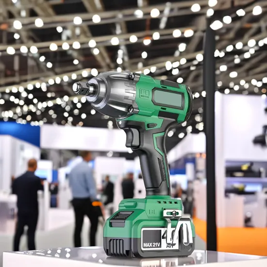 High-Torque Electric Wrench with Charger and Two Batteries Included