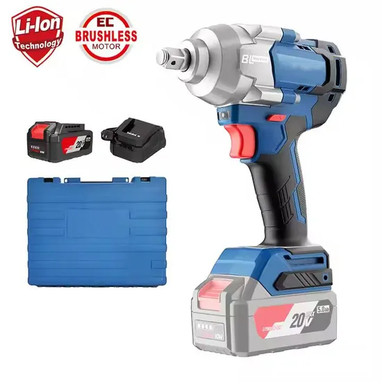 Handheld 698n. M High Torque Li-ion Battery Power Electric Cordless Brushless Impact Wrench