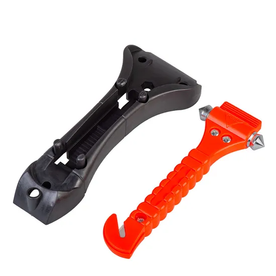 Life Saving Escape Emergency Hammer Seat Belt Cutter Window Glass Breaker Car Rescue Red Safety Hammer