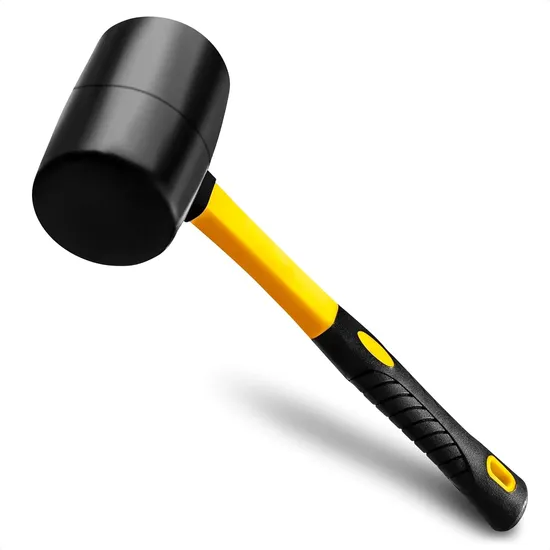 Professional Custom TPR Handle Hammer Double Color Rubber Mallet Hammer