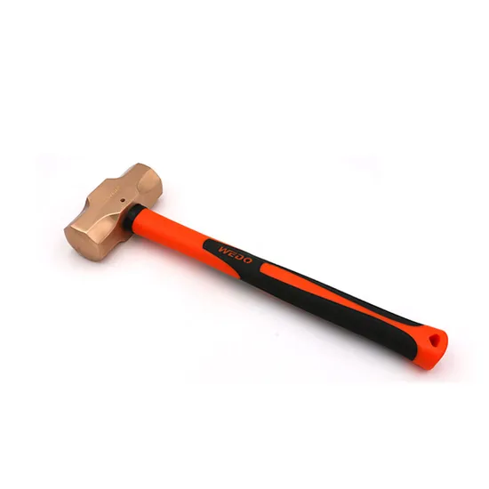 WEDO Hammer Non-Sparking Hammer Beryllium Copper Sledge Hammer Fiberglass Handle
