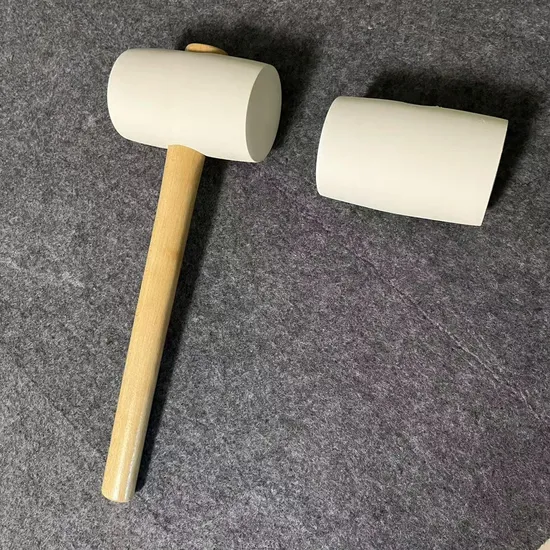 20oz Black Rubber Hammer with Eco-Friendly Wooden Handle Option