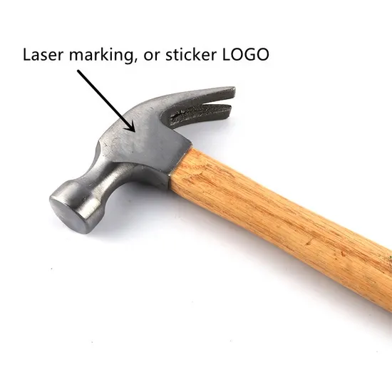 High Quality 8oz 12oz 16oz Hand Tool Nail Claw Hammer with Walnut Wooden Handle