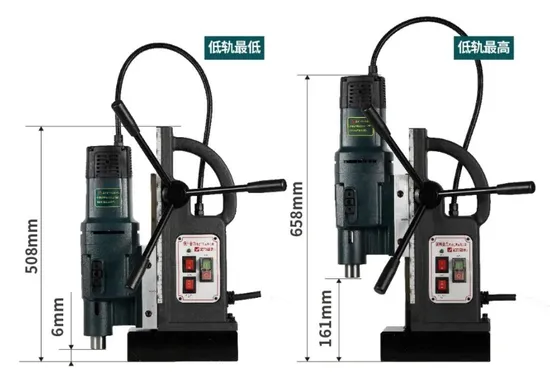 Powerful Double-Track Magnetic Base Drill for Industrial Applications