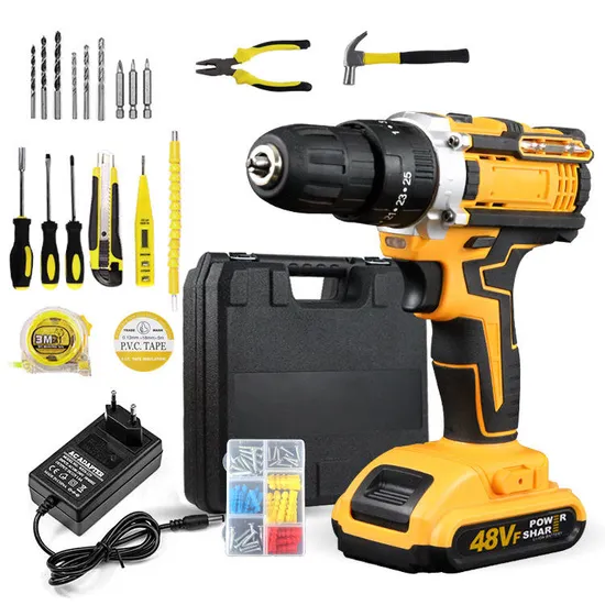 Popular Multi-Tools Electric Screwdriver Set Power Tools Combo Kit China Cordless Drill Combo Kit Impact Driver Power Drills